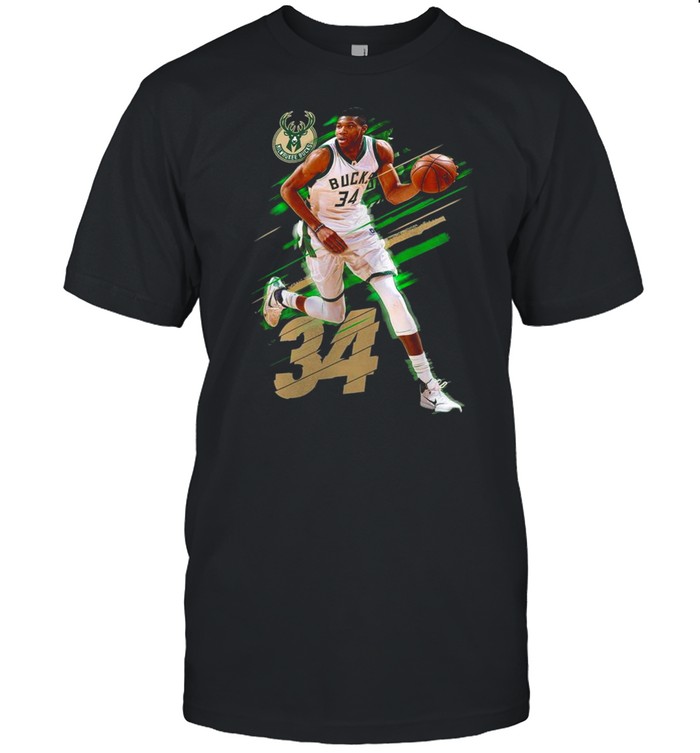 Youth Milwaukee Bucks Giannis Antetokounmpo Green Fade Away T-Shirt