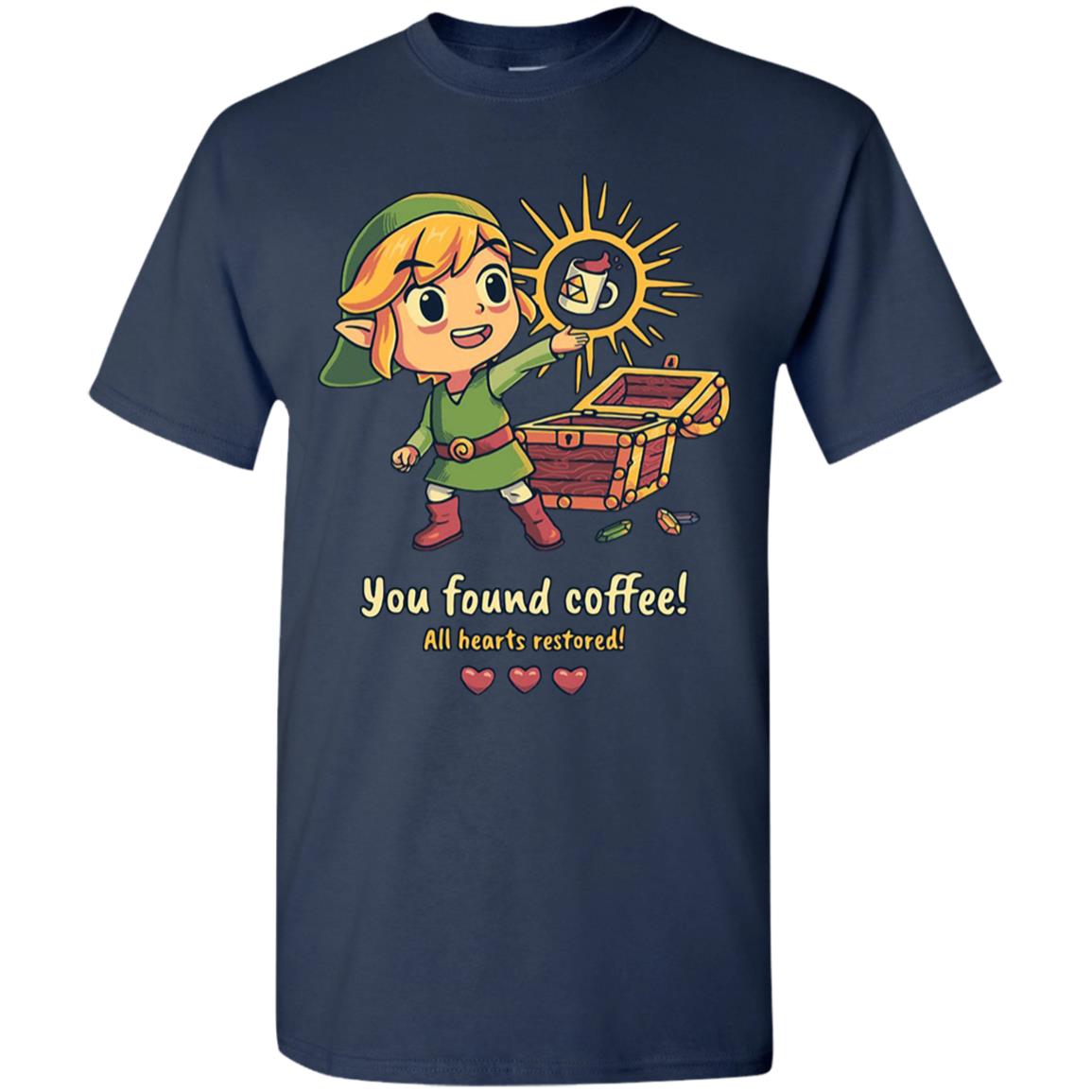 Zelda-You-Found-Coffee-All-Hearts-Restored G500 Gildan 5.3 Oz. T-Shirt