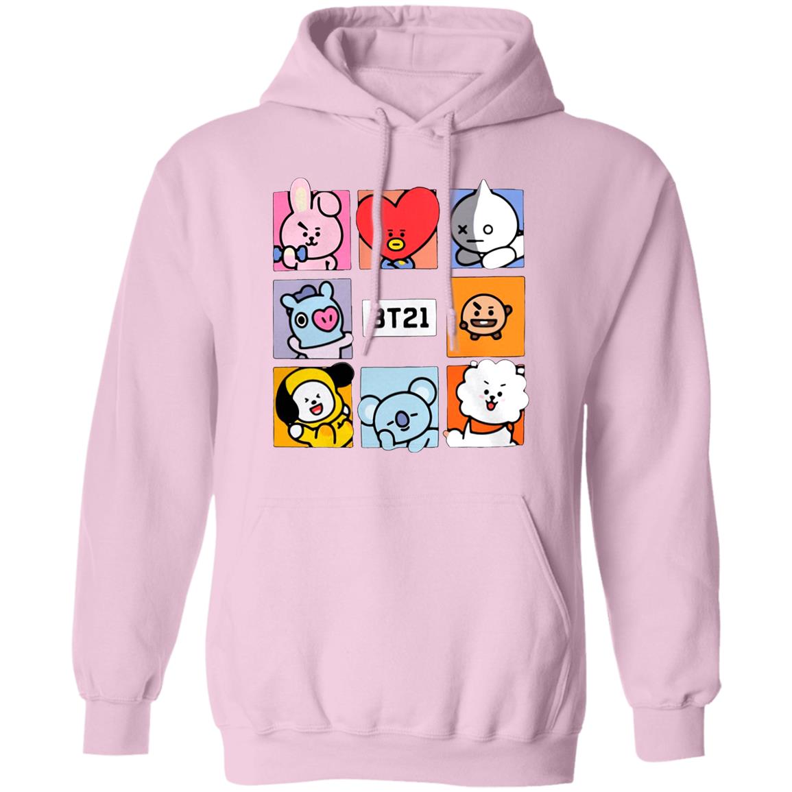 Hot-Topic-Bt21-Squares G185 Gildan Pullover Hoodie 8 Oz. T-Shirt