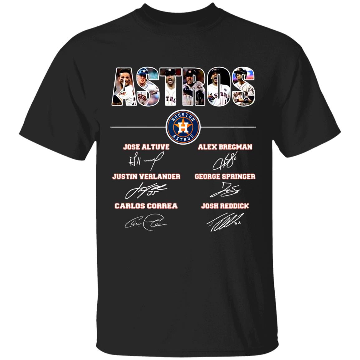 Houston-Astros-Baseball-Team-Signatures G500 Gildan 5.3 Oz. T-Shirt Houston-Astros-Baseball-Team-Signatures G500 Gildan 5.3 Oz. T-Shirt