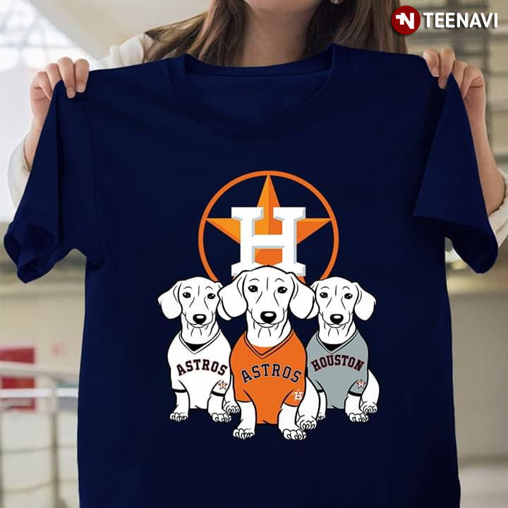 Houston Astros Dachshund T-Shirt Houston Astros Dachshund T-Shirt