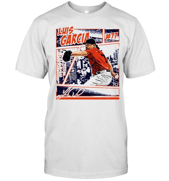 Houston Baseball Luis Garcia #77 Comic Signature T-Shirt Houston Baseball Luis Garcia #77 Comic Signature T-Shirt