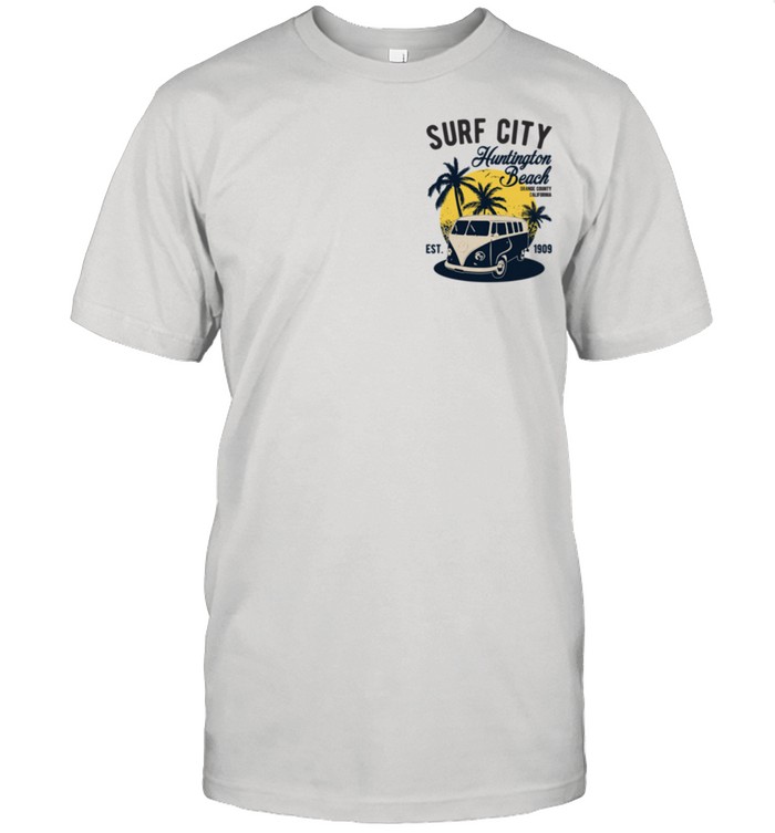 Huntington Beach Orange Co. California Vintage Surf Badge T-Shirt Huntington Beach Orange Co. California Vintage Surf Badge T-Shirt