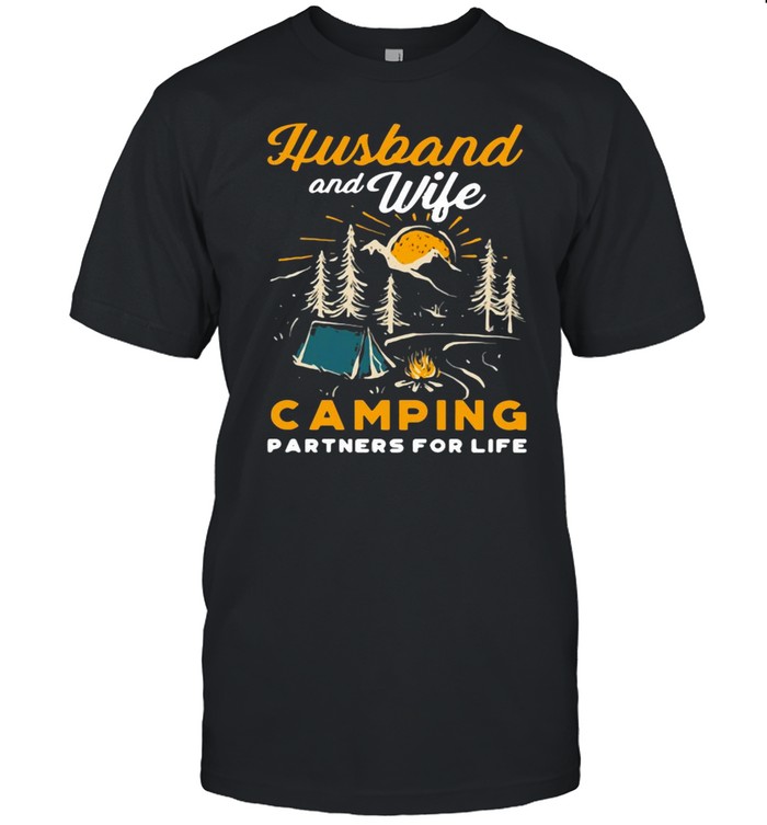 Husband And Wife Camping Partners For Life T-Shirt
