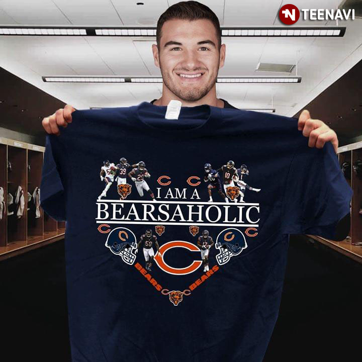 I Am A Bearsaholic Heart Chicago Bears T-Shirt I Am A Bearsaholic Heart Chicago Bears T-Shirt