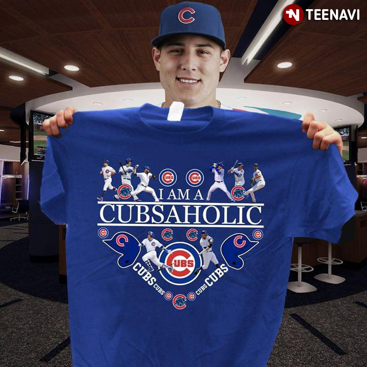 I Am A Cubsaholic Heart Chicago Cubs T-Shirt