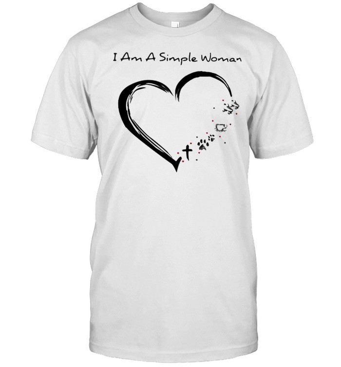 I Am A Simple Woman Dog Coffee Roller Derby T-Shirt