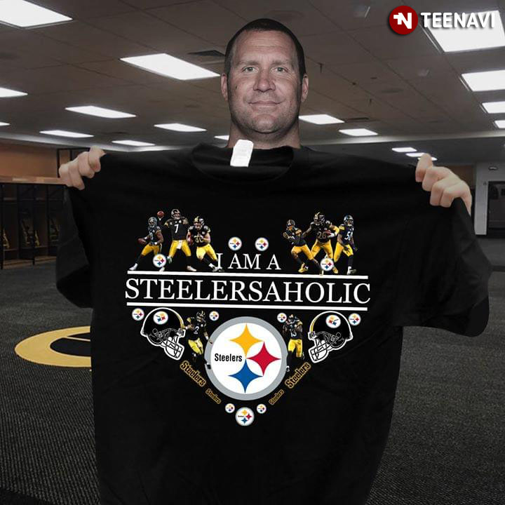 I Am A Steelersaholic Heart Pittsburgh Steelers T-Shirt