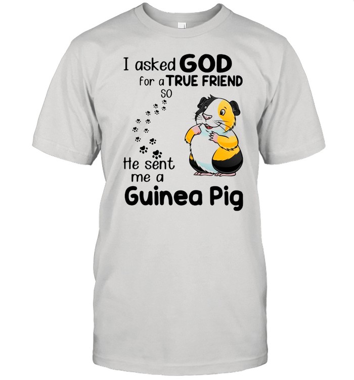 I Asked God For A True Friend So He Sent Me A Guinea Pig T-Shirt I Asked God For A True Friend So He Sent Me A Guinea Pig T-Shirt