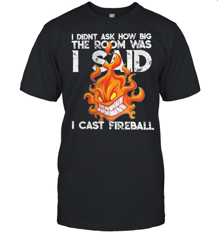 I Didnt Ask How Big The Room Was I Said I Cast Fireball T-Shirt