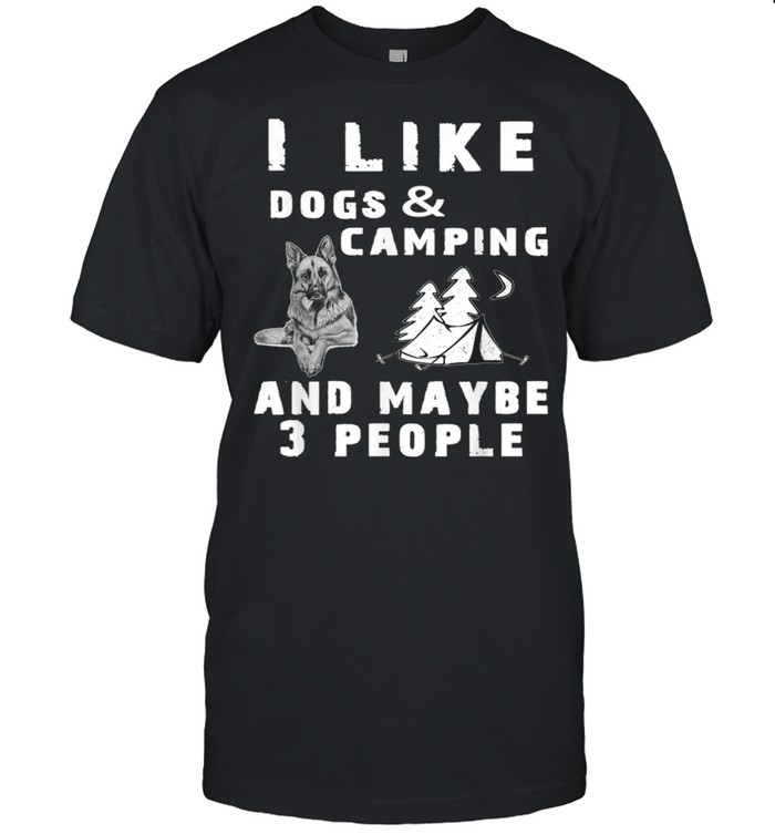 I Like Dogs Camping 3 People Pet Friend Outdoor Grunge Retro T-Shirt I Like Dogs Camping 3 People Pet Friend Outdoor Grunge Retro T-Shirt