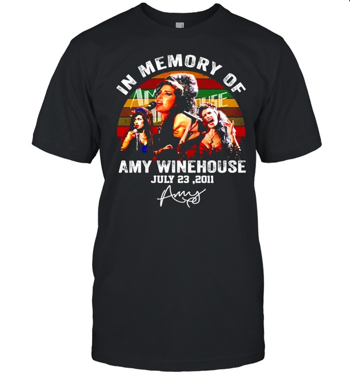 In Memory Of Amy Winehouse July 23 2011 T-Shirt
