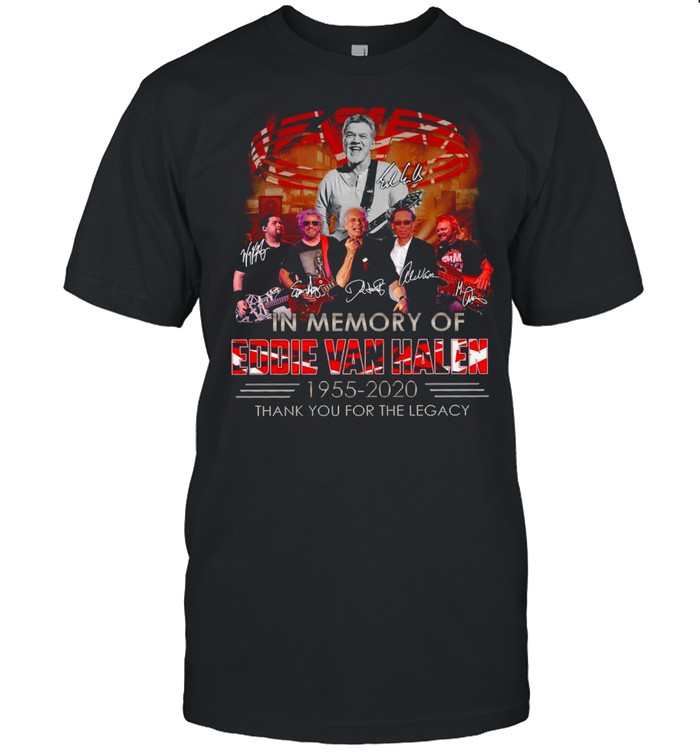 In Memory Of Eddie Van Halen 1955 2020 Thank You For The Legacy T-Shirt