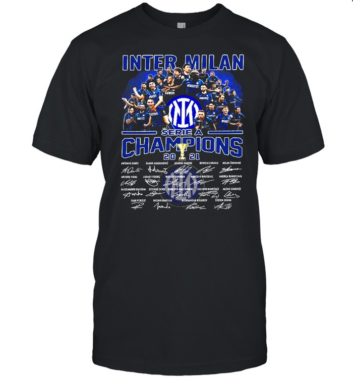 Inter Milan Serie A Champions 2021 T-Shirt