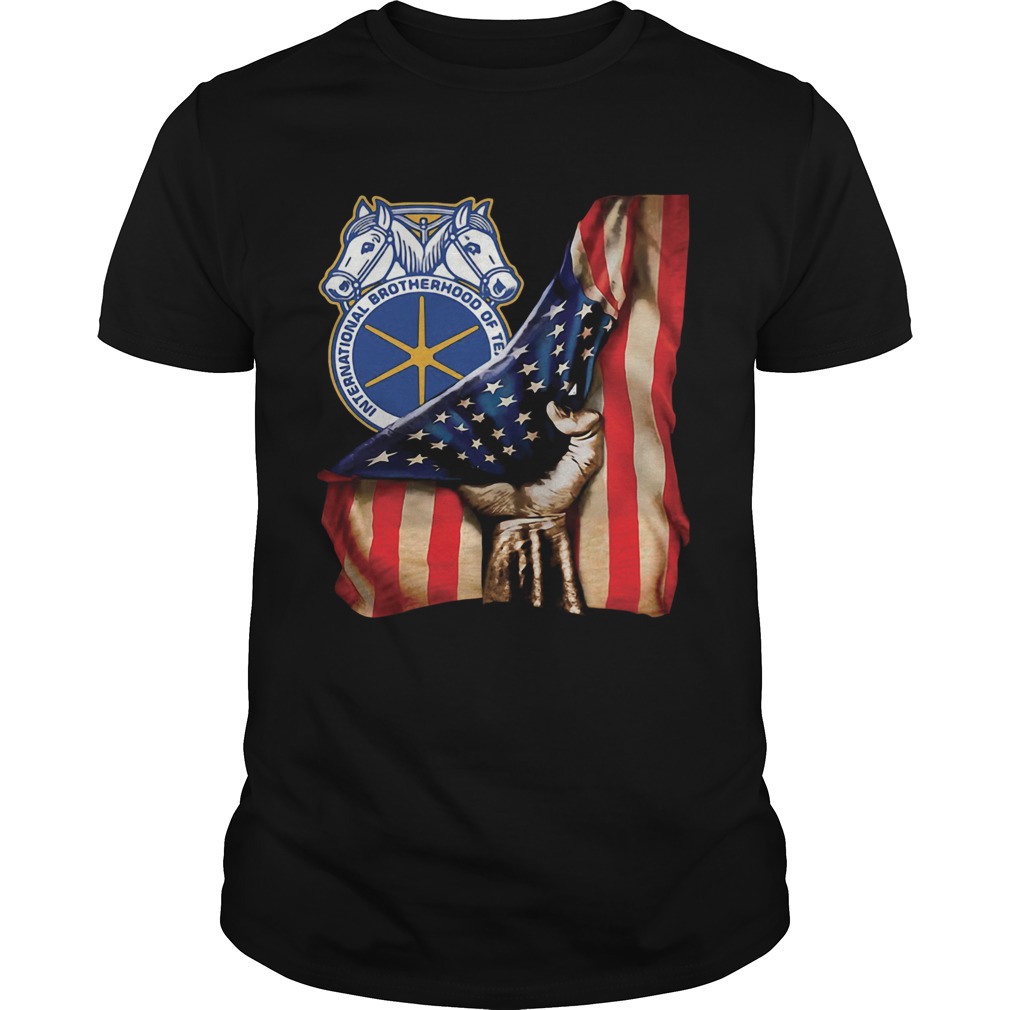 International Brotherhood Of Teamsters America Flag T-Shirt