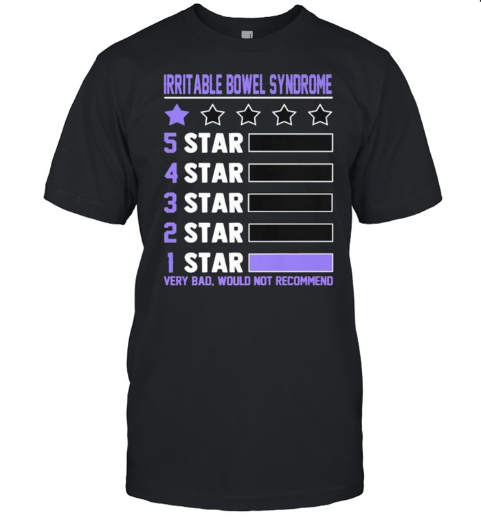 Irritable Bowel Syndrome Recommend One Star T-Shirt Irritable Bowel Syndrome Recommend One Star T-Shirt
