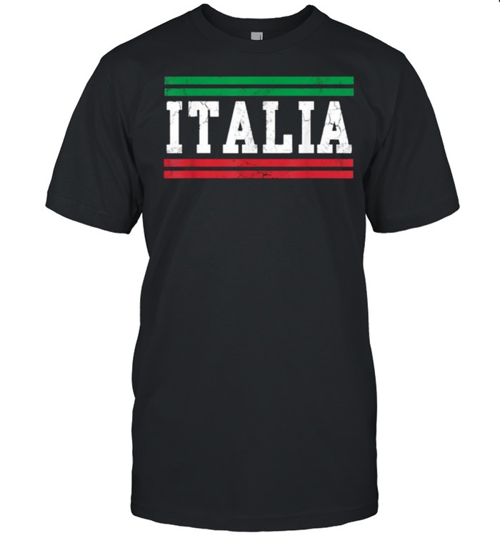 Italia Italian Flag Italy Vintage Distressed T-Shirt