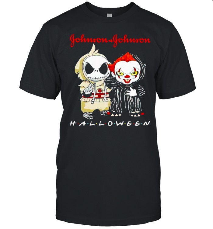 Jack Skellington And Pennywise Johnson & Johnson Halloween T-Shirt