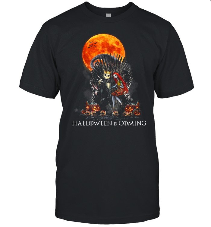 Jack Skellington And Sally Got Halloween Is Coming T-Shirt