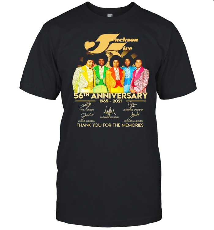 Jackson Five 56Th Anniversary 1965 2021 Thank You For The Memories T-Shirt