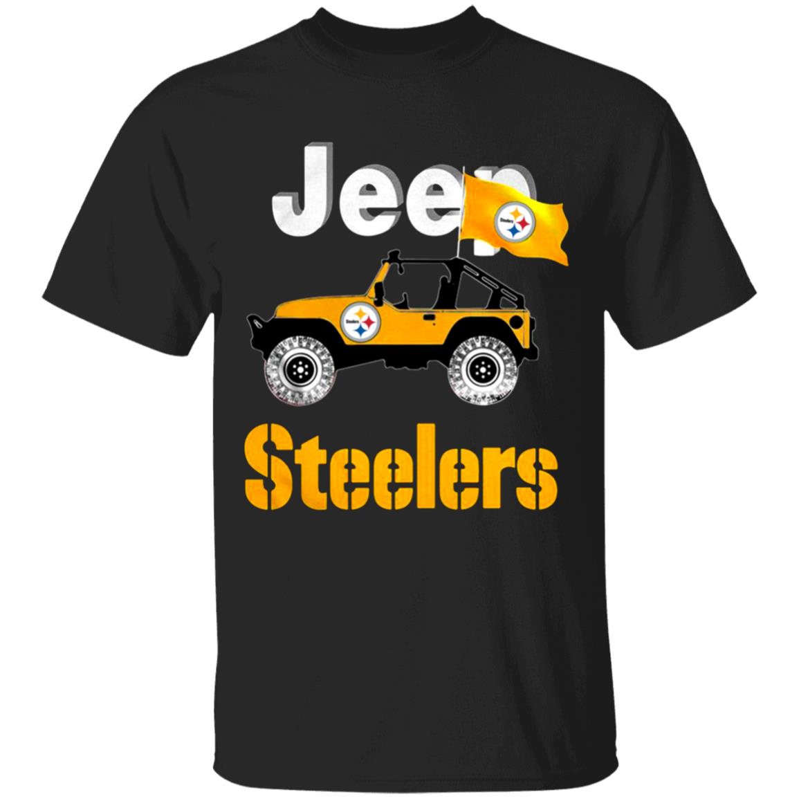 Jeep-Pittsburgh-Steelers G500 Gildan 5.3 Oz. T-Shirt