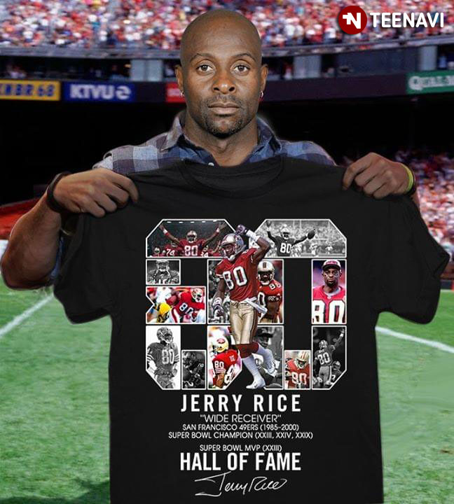 Jerry Rice Wide Receiver San Francisco 49Ers Hall Of Fame T-Shirt