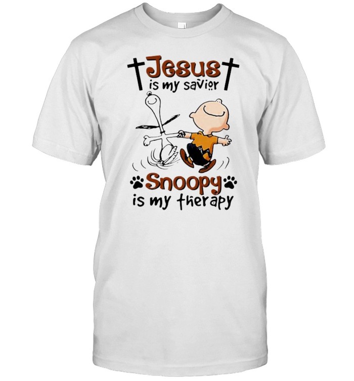 Jesus Is My Savior Snoopy Is My Therapy T-Shirt Jesus Is My Savior Snoopy Is My Therapy T-Shirt