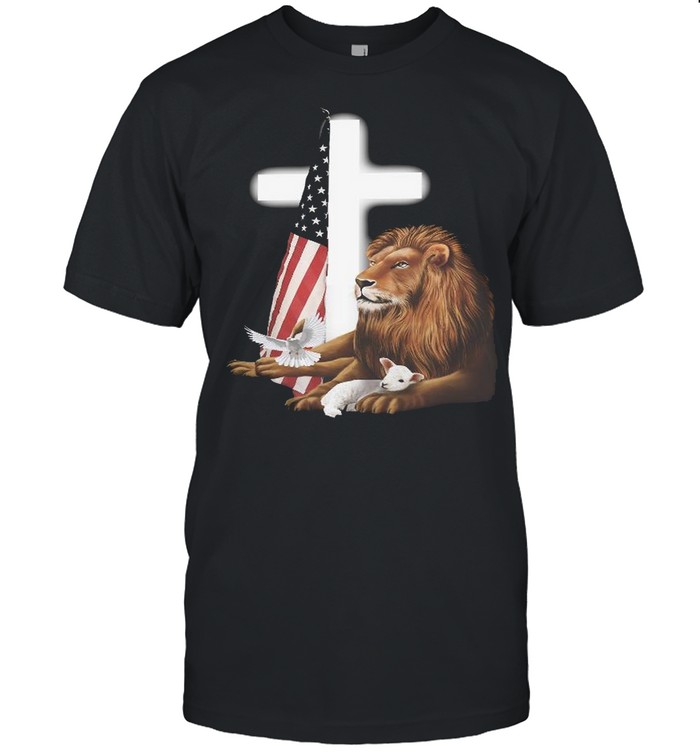 Jesus Lion Lamb Cross 2 God Christs Christians Vinyl Stickers T-Shirt Jesus Lion Lamb Cross 2 God Christs Christians Vinyl Stickers T-Shirt
