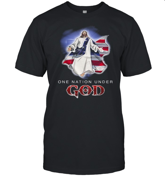 Jesus One Nation Under God T-Shirt Jesus One Nation Under God T-Shirt
