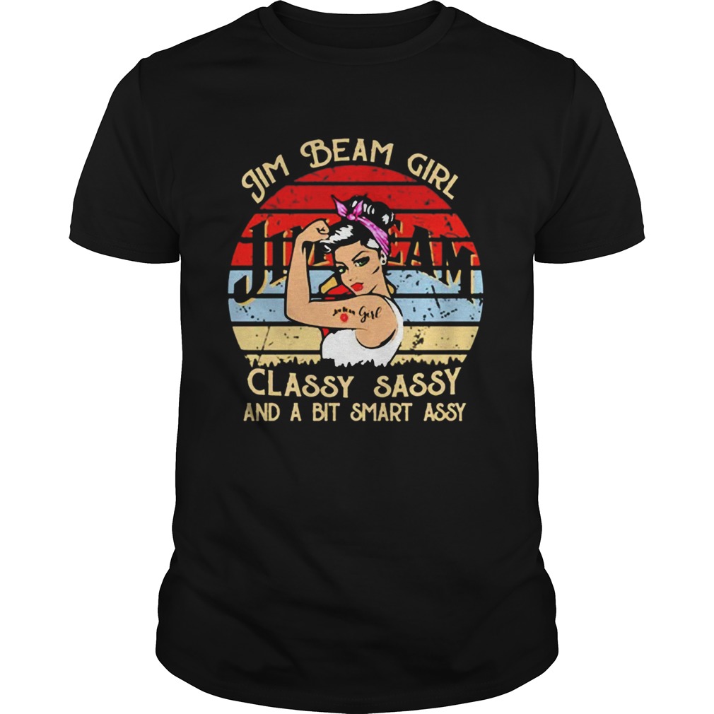 Jim Beam Girl Classy Sassy And A Bit Smart Assy Vintage T-Shirt