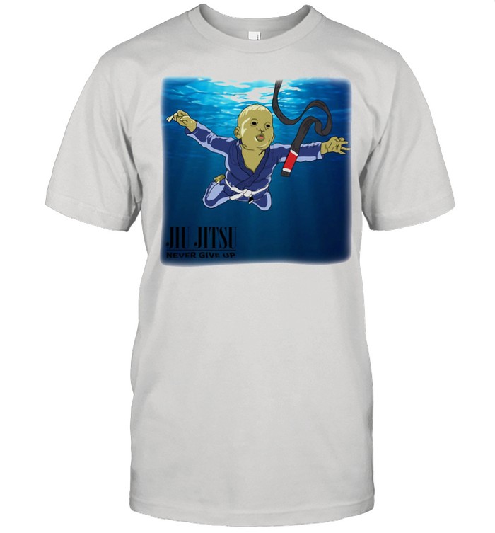 Jiu Jitsu Never Give Up Swimming T-Shirt