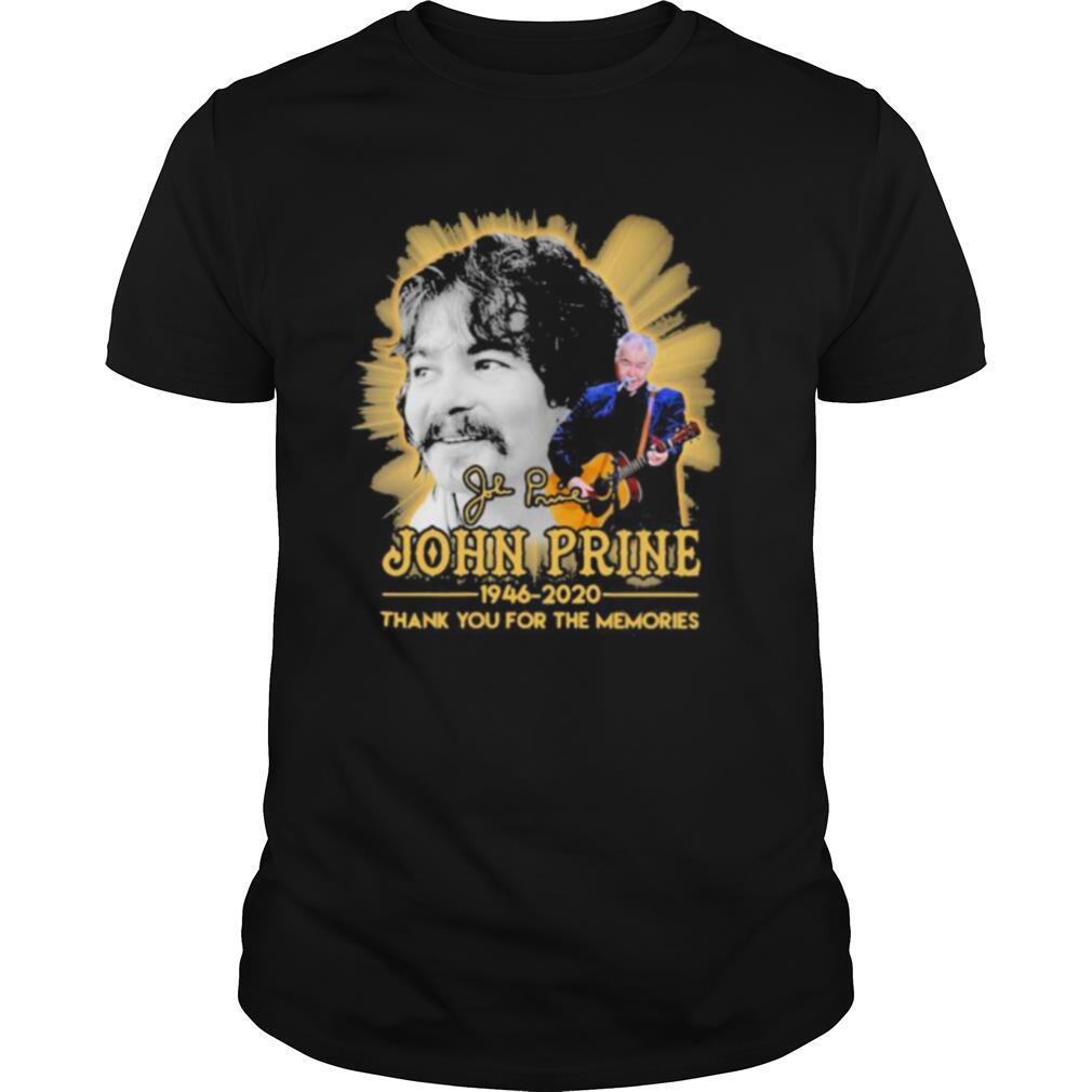 John Prine 1946 2020 Thank For The Memories Signature T-Shirt