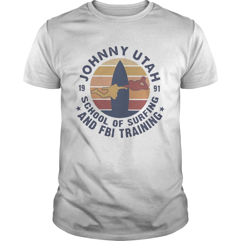 Johnny Utah School Of Surfing And Fbi Training Vintage T-Shirt