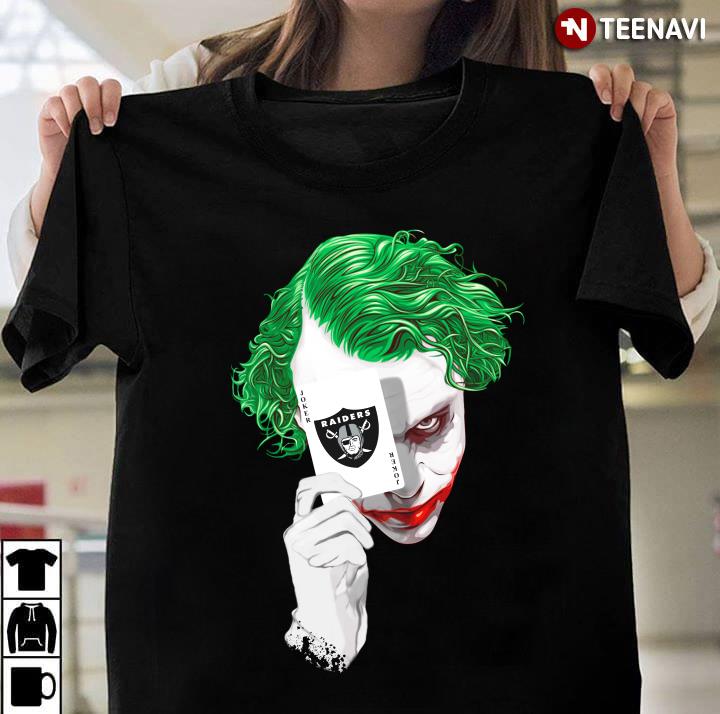 Joker Poker Oakland Raiders Nfl T-Shirt