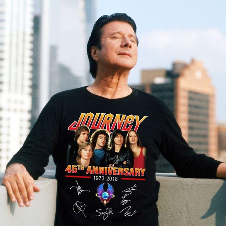 Journey 45Th Anniversary 1973-2018 T-Shirt Journey 45Th Anniversary 1973-2018 T-Shirt
