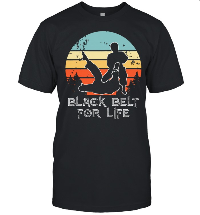 Judo Black Belt For Life Vintage Retro T-Shirt