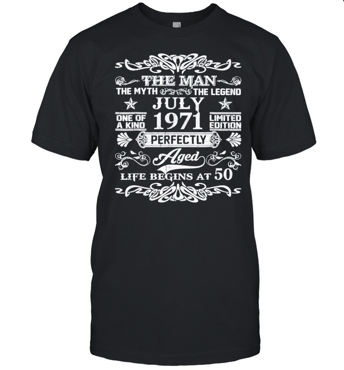 July 1971 50Th Birthday 50 Year Old Classic T-Shirt