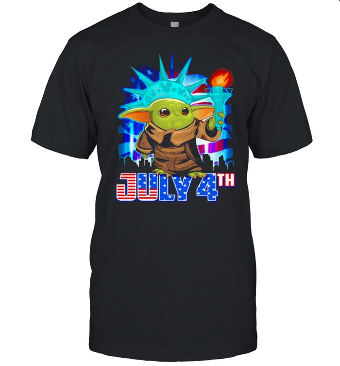 July 4Th Independence Baby Yoda T-Shirt