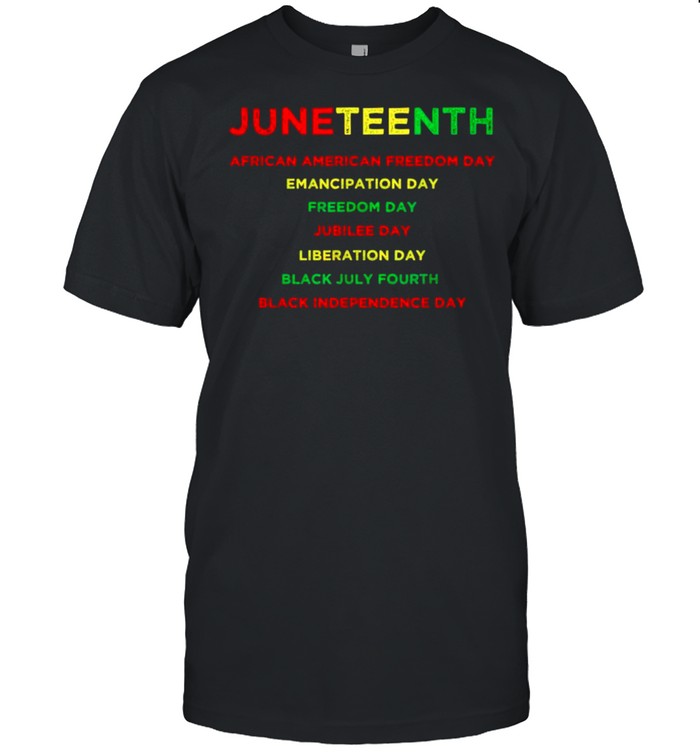 Juneteenth Black July Fourth Emancipation Day Liberation T-Shirt