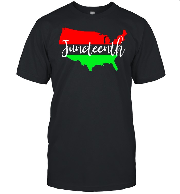 Juneteenth Celebrate Black Freedom Usa Map Black History T-Shirt Juneteenth Celebrate Black Freedom Usa Map Black History T-Shirt