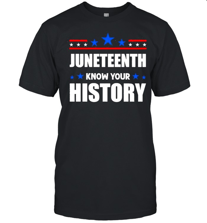 Juneteenth Know Your History – Black Lives Matter T-Shirt