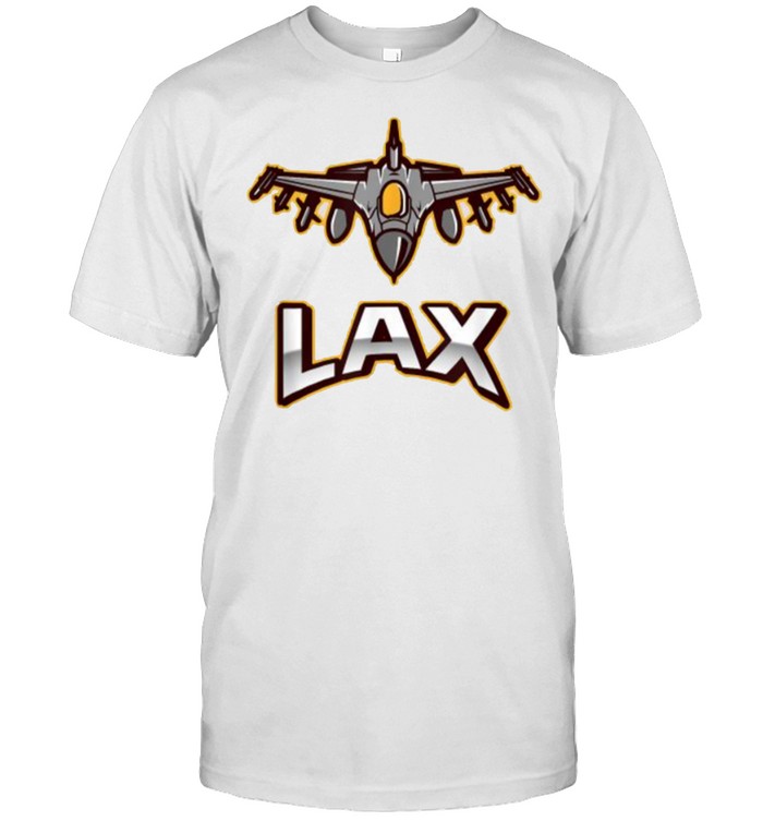 Lax Airport Code With Airplane Los Angeles T-Shirt Lax Airport Code With Airplane Los Angeles T-Shirt