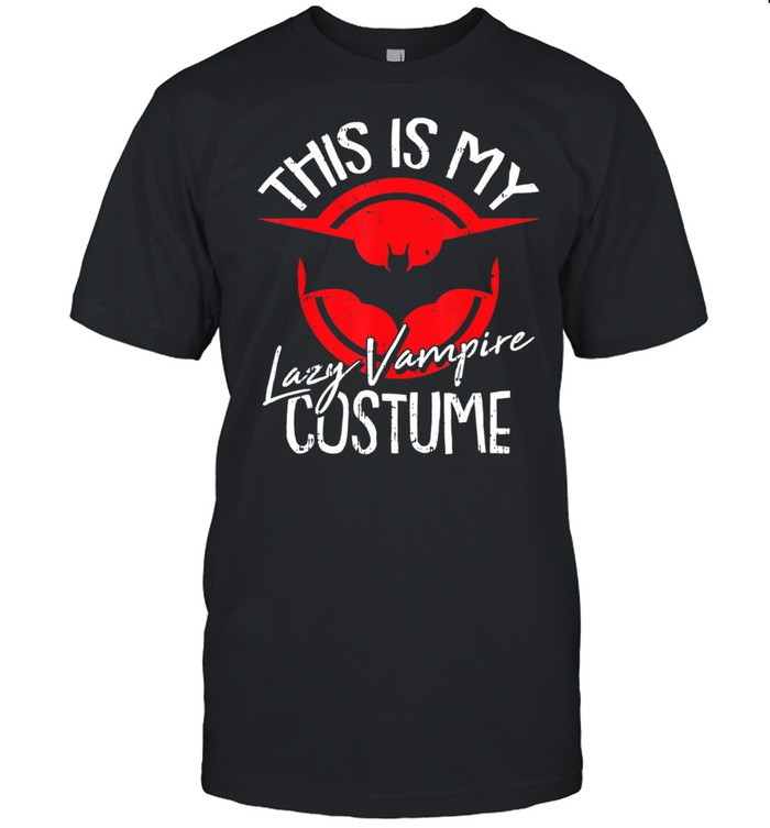 Lazy Vampire Costume Halloween Bat Moon T-Shirt Lazy Vampire Costume Halloween Bat Moon T-Shirt