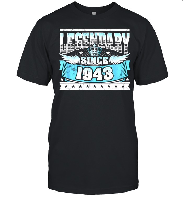 Legendary Since 1943 Vintage 78Th Birthday T-Shirt
