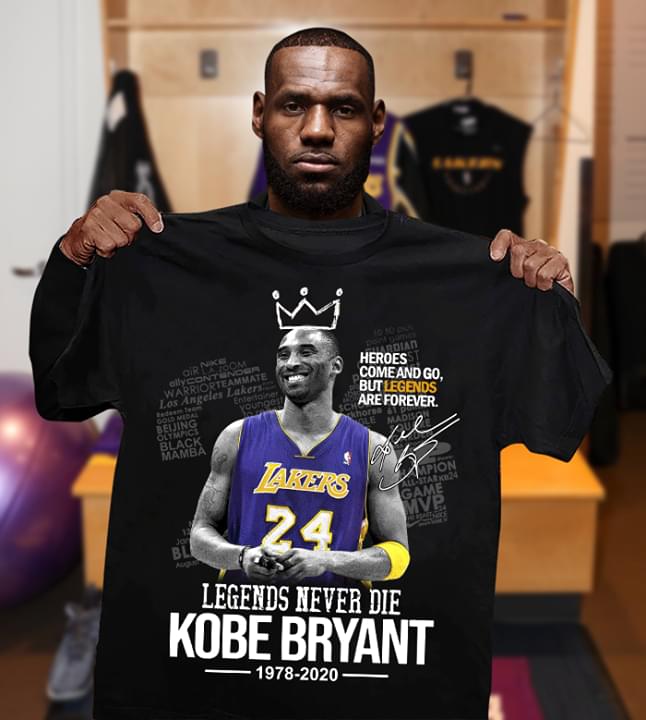 Legends Never Die Kobe Bryant 1978 – 2020 Version 2 T-Shirt Legends Never Die Kobe Bryant 1978 – 2020 Version 2 T-Shirt