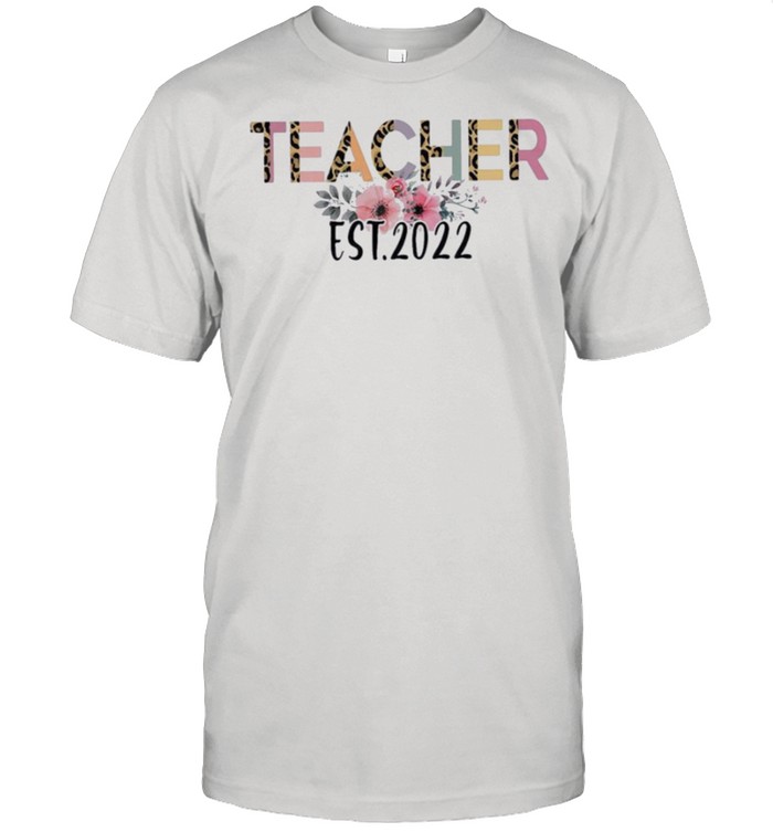 Leopard Teacher Est 2022 T-Shirt
