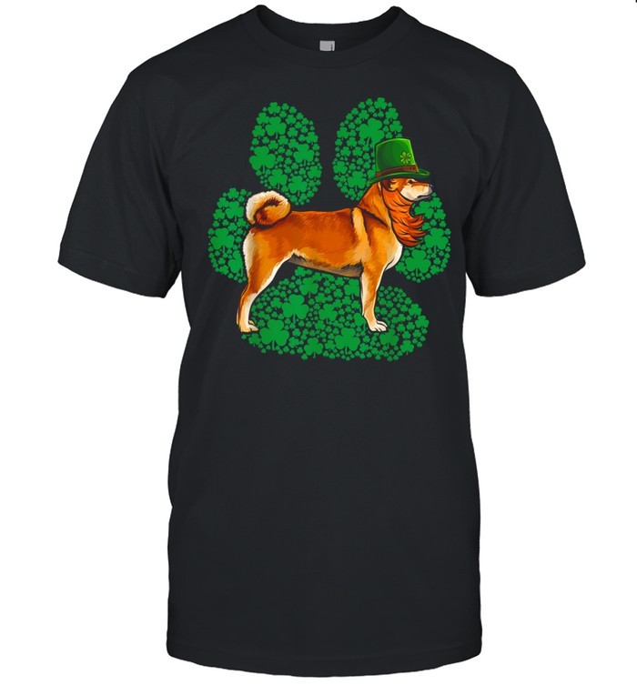 Leprechaun Shiba Inu St Patricks Day Shamrock Paw T-Shirt Leprechaun Shiba Inu St Patricks Day Shamrock Paw T-Shirt