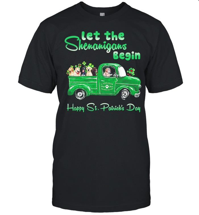 Let The Shenanigans Begin Happy St. Patrick’S Day Dogs T-Shirt Let The Shenanigans Begin Happy St. Patrick’S Day Dogs T-Shirt