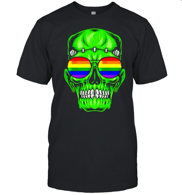 Lgbt Frankenstein Glasses Rainbow T-Shirt Lgbt Frankenstein Glasses Rainbow T-Shirt