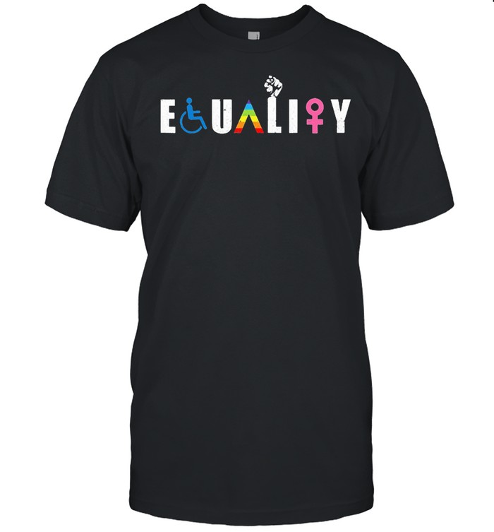 Lgbt Gay Pride Flag Proud Ally Rainbow Fist T-Shirt